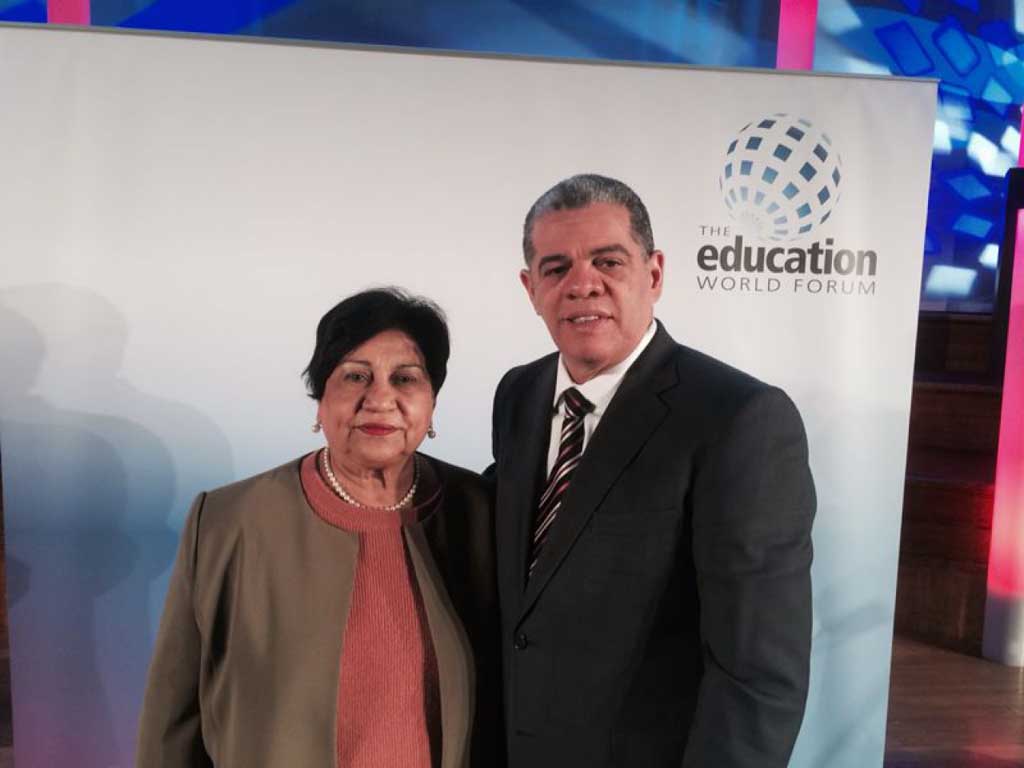  imagen Ministros Amarante Baret y Ligia Amada Melo representan al país en Fórum Mundial por la Educación en Londres 