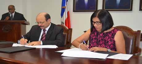  imagen INABIE firma convenio de cooperación con la Sociedad Dominicana de Oftalmología 