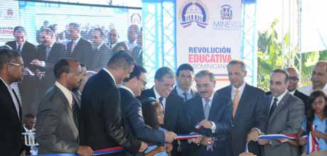  imagen Presidente Medina inaugura seis escuelas en provincia María Trinidad Sánchez  
