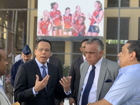  imagen Ministro Antonio Pe&ntilde;a Mirabal junto al&nbsp;presidente&nbsp;del comit&eacute; Ol&iacute;mpico Dominicano, Luis&iacute;n Mej&iacute;a.&nbsp; 